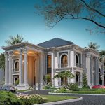 Rumah Mewah 2 Lantai Klasik Pilihan Desain yang Elegan