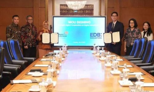 Telkom dan EDB Singapura memperkuat kerja sama infrastruktur digital berkelanjutan